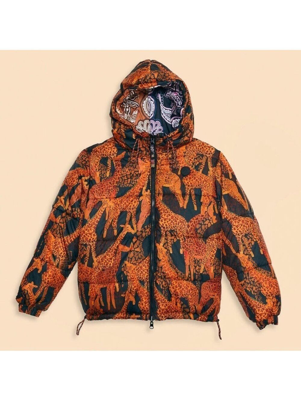 Farm Rio Black Sweet Mermaids Reversible Puffer Jacket - Picture 14 of 14